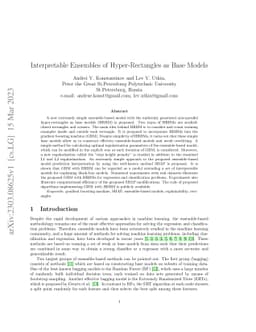 Interpretable Ensembles of Hyper-Rectangles as Base Models
