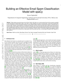 Building an Effective Email Spam Classification Model with spaCy