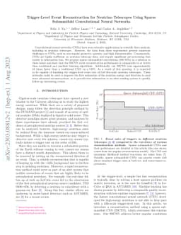 Trigger-Level Event Reconstruction for Neutrino Telescopes Using Sparse
  Submanifold Convolutional Neural Networks