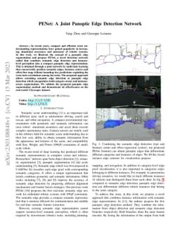 PENet: A Joint Panoptic Edge Detection Network