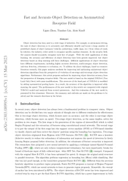 Fast and Accurate Object Detection on Asymmetrical Receptive Field