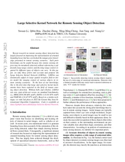 Large Selective Kernel Network for Remote Sensing Object Detection