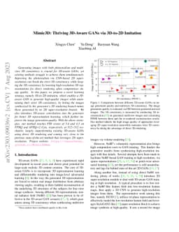 Mimic3D: Thriving 3D-Aware GANs via 3D-to-2D Imitation