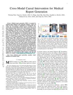 Cross-Modal Causal Intervention for Medical Report Generation