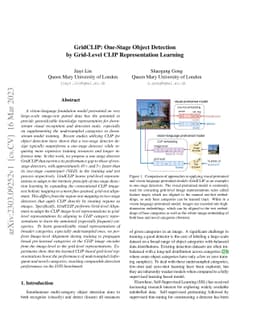 GridCLIP: One-Stage Object Detection by Grid-Level CLIP Representation
  Learning