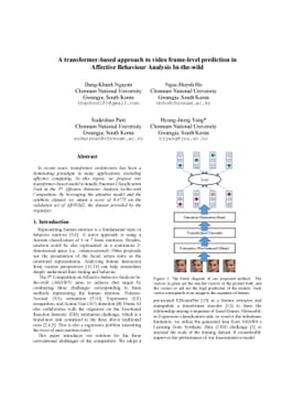 A transformer-based approach to video frame-level prediction in
  Affective Behaviour Analysis In-the-wild