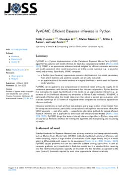 PyVBMC: Efficient Bayesian inference in Python