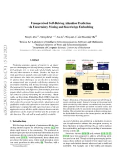 Unsupervised Self-Driving Attention Prediction via Uncertainty Mining
  and Knowledge Embedding