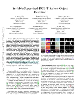 Scribble-Supervised RGB-T Salient Object Detection