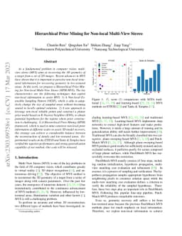 Hierarchical Prior Mining for Non-local Multi-View Stereo