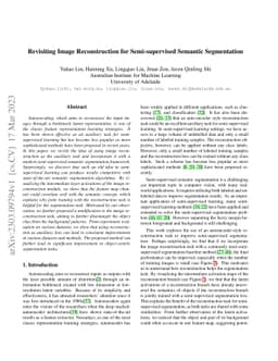 Revisiting Image Reconstruction for Semi-supervised Semantic
  Segmentation
