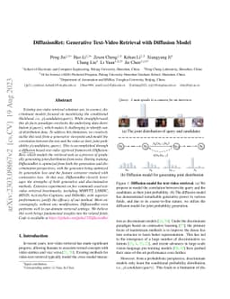 DiffusionRet: Generative Text-Video Retrieval with Diffusion Model