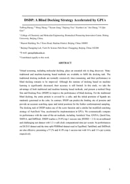 DSDP: A Blind Docking Strategy Accelerated by GPUs