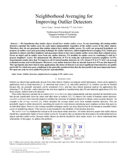 Neighborhood Averaging for Improving Outlier Detectors