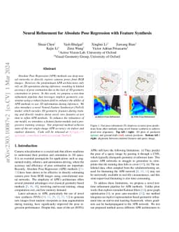 Neural Refinement for Absolute Pose Regression with Feature Synthesis