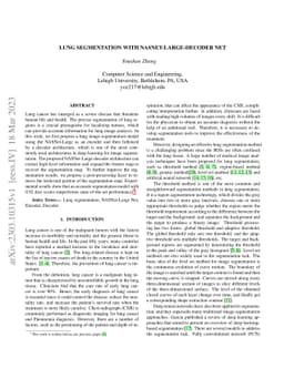 Lung segmentation with NASNet-Large-Decoder Net