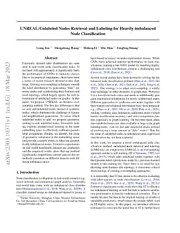 UNREAL:Unlabeled Nodes Retrieval and Labeling for Heavily-imbalanced
  Node Classification