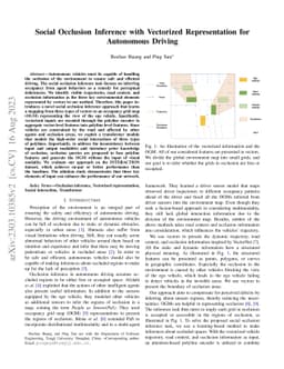 Social Occlusion Inference with Vectorized Representation for Autonomous
  Driving