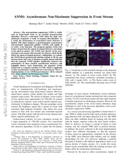 ANMS: Asynchronous Non-Maximum Suppression in Event Stream