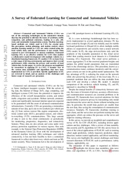A Survey of Federated Learning for Connected and Automated Vehicles