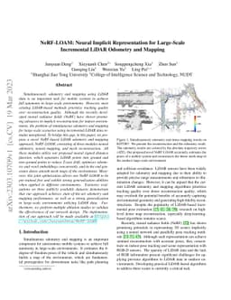 NeRF-LOAM: Neural Implicit Representation for Large-Scale Incremental
  LiDAR Odometry and Mapping