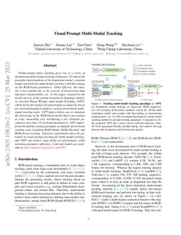 Visual Prompt Multi-Modal Tracking