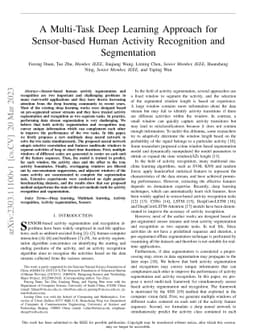 A Multi-Task Deep Learning Approach for Sensor-based Human Activity
  Recognition and Segmentation