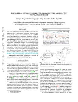 DocRED-FE: A Document-Level Fine-Grained Entity And Relation Extraction
  Dataset