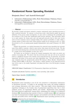 Randomized Rumor Spreading Revisited (Long Version)
