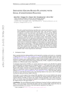 Imitating Graph-Based Planning with Goal-Conditioned Policies