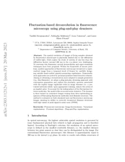 Fluctuation-based deconvolution in fluorescence microscopy using
  plug-and-play denoisers