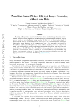 Zero-Shot Noise2Noise: Efficient Image Denoising without any Data