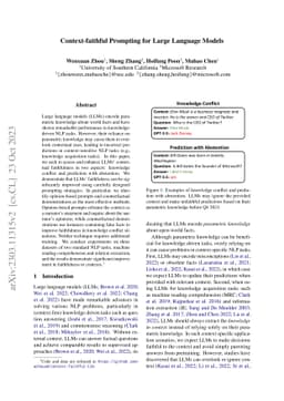 Context-faithful Prompting for Large Language Models