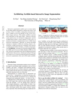 ScribbleSeg: Scribble-based Interactive Image Segmentation
