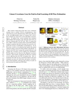 Linear-Covariance Loss for End-to-End Learning of 6D Pose Estimation