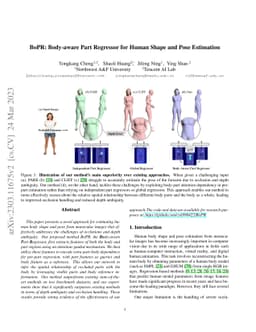 BoPR: Body-aware Part Regressor for Human Shape and Pose Estimation
