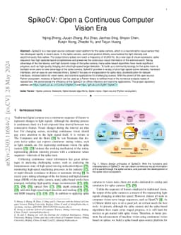 SpikeCV: Open a Continuous Computer Vision Era