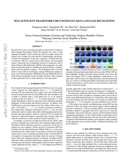 Self-Sufficient Framework for Continuous Sign Language Recognition