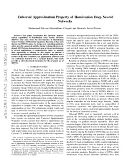 Universal Approximation Property of Hamiltonian Deep Neural Networks