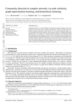 Community detection in complex networks via node similarity, graph
  representation learning, and hierarchical clustering