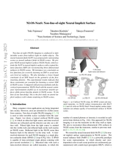 NLOS-NeuS: Non-line-of-sight Neural Implicit Surface
