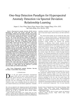 One-Step Detection Paradigm for Hyperspectral Anomaly Detection via
  Spectral Deviation Relationship Learning