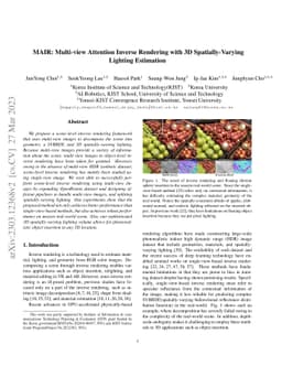 MAIR: Multi-view Attention Inverse Rendering with 3D Spatially-Varying
  Lighting Estimation
