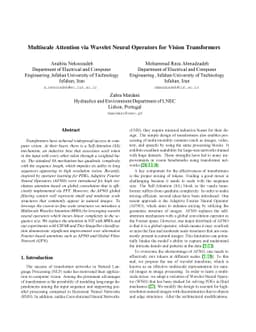 Multiscale Attention via Wavelet Neural Operators for Vision
  Transformers