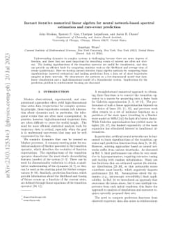 Inexact iterative numerical linear algebra for neural network-based
  spectral estimation and rare-event prediction