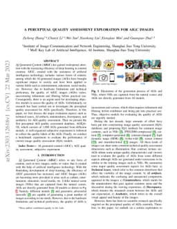 A Perceptual Quality Assessment Exploration for AIGC Images