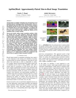 AptSim2Real: Approximately-Paired Sim-to-Real Image Translation