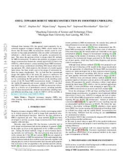 SMUG: Towards robust MRI reconstruction by smoothed unrolling