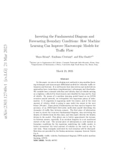 Inverting the Fundamental Diagram and Forecasting Boundary Conditions:
  How Machine Learning Can Improve Macroscopic Models for Traffic Flow