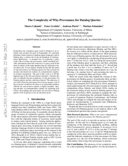 The Complexity of Why-Provenance for Datalog Queries